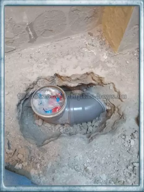 vízszerelés, wc áthelyezés, lefolyó cső csere